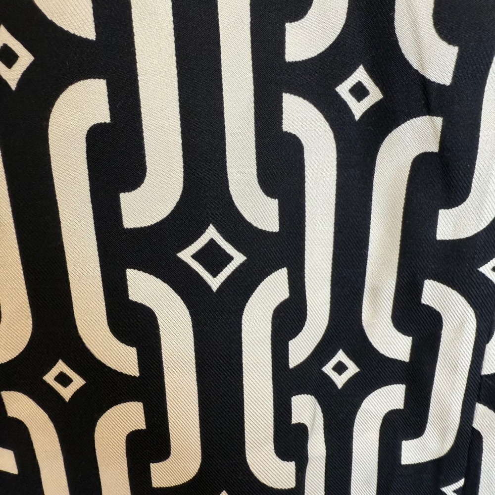 Boden Black & White Geometric Print Maxi Dress US 10R UK 14R Career Casual - Picture 6 of 9
